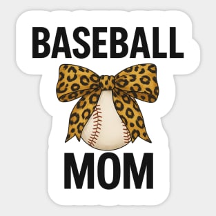 Baseball - Coquette - Bow - Women - Girls - Baseball - Cheer - Mom - Mama Sticker